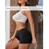 image:imageEkouaer Boyshort Panties Womens Soft Underwear Briefs Invisible Hipster 3 Pack Seamless Boxer Brief Panties SXXLAblack3 Pack