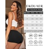 image:imageEkouaer Boyshort Panties Womens Soft Underwear Briefs Invisible Hipster 3 Pack Seamless Boxer Brief Panties SXXLAblack3 Pack