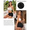 image:imageEkouaer Boyshort Panties Womens Soft Underwear Briefs Invisible Hipster 3 Pack Seamless Boxer Brief Panties SXXLAblackBlackWhite