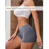 image:imageEkouaer Boyshort Panties Womens Soft Underwear Briefs Invisible Hipster 3 Pack Seamless Boxer Brief Panties SXXLAblackGreyNude