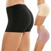 image:imageEkouaer Boyshort Panties Womens Soft Underwear Briefs Invisible Hipster 3 Pack Seamless Boxer Brief Panties SXXLAblackPinkNude