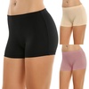 image:imageEkouaer Boyshort Panties Womens Soft Underwear Briefs Invisible Hipster 3 Pack Seamless Boxer Brief Panties SXXLAblackPinkNude