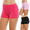 image:imageEkouaer Boyshort Panties Womens Soft Underwear Briefs Invisible Hipster 3 Pack Seamless Boxer Brief Panties SXXLAblackPinkRosered