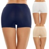 image:imageEkouaer Boyshort Panties Womens Soft Underwear Briefs Invisible Hipster 3 Pack Seamless Boxer Brief Panties SXXLAnavyWhiteNude