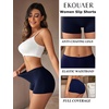 image:imageEkouaer Boyshort Panties Womens Soft Underwear Briefs Invisible Hipster 3 Pack Seamless Boxer Brief Panties SXXLAnavyWhiteNude