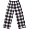 image:imageEkouaer Girls Soft Pajamas Pants Cute Print Pattern PJ Bottoms Comfortable Lounge Long Pants with 2 PocketsBlack Plaid