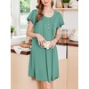 image:imageEkouaer House Dress for Women with Pockets Short Sleeve Moo Moos Plus Size Nightgowns Floral Print Mumu DressesGreen