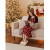 image:imageEkouaer Long Sleeve Nightgowns for Women Calf Length Sleep Shirts Crew Neck Soft Nightshirts SXXLRed Black Plaid