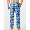 image:imageEkouaer Mens Pajama Pants Lounge Pants with Pockets Soft Sleep Pants Loose Fit Pj Bottoms with Drawstring SXXLBlue Camouflagegreen Camouflage
