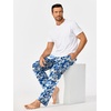 image:imageEkouaer Mens Pajama Pants Lounge Pants with Pockets Soft Sleep Pants Loose Fit Pj Bottoms with Drawstring SXXLBlue Camouflagegreen Camouflage