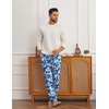 image:imageEkouaer Mens Pajama Pants Lounge Pants with Pockets Soft Sleep Pants Loose Fit Pj Bottoms with Drawstring SXXLBlue Camouflagegreen Camouflage