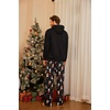 image:imageEkouaer Mens Pajama Pants Lounge Pants with Pockets Soft Sleep Pants Loose Fit Pj Bottoms with Drawstring SXXLChristmas Blackblue