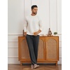 image:imageEkouaer Mens Pajama Pants Lounge Pants with Pockets Soft Sleep Pants Loose Fit Pj Bottoms with Drawstring SXXLGrey Plaid
