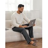 image:imageEkouaer Mens Pajama Pants Lounge Pants with Pockets Soft Sleep Pants Loose Fit Pj Bottoms with Drawstring SXXLGrey Plaid