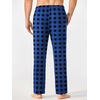 image:imageEkouaer Mens Pajama Pants Lounge Pants with Pockets Soft Sleep Pants Loose Fit Pj Bottoms with Drawstring SXXLRed Plaidblue Plaid02