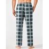 image:imageEkouaer Mens Pajama Pants Lounge Pants with Pockets Soft Sleep Pants Loose Fit Pj Bottoms with Drawstring SXXLRed Plaidgreen Plaid