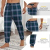 image:imageEkouaer Mens Pajama Pants Ultra Lightweight Pjs Bottoms Soft Sleep Jogger Pants with Pocket DrawstringGreen Plaid