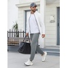 image:imageEkouaer Mens Pajama Pants Ultra Lightweight Pjs Bottoms Soft Sleep Jogger Pants with Pocket DrawstringLight Grey