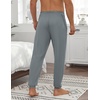 image:imageEkouaer Mens Pajama Pants Ultra Lightweight Pjs Bottoms Soft Sleep Jogger Pants with Pocket DrawstringLight Grey