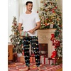 image:imageEkouaer Mens Pajama Pants Ultra Lightweight Pjs Bottoms Soft Sleep Jogger Pants with Pocket DrawstringXmas Light Bulbs
