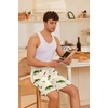 image:imageEkouaer Mens Pajama Shorts Soft Sleepwear Bottoms Elastic Waistband Loungewear Breathable Men Shorts with PocketsShark and Crayfish