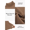 image:imageEkouaer Mens Turtleneck Long Sleeve Turtle Neck Shirts Basic Lightweight Undershirt Thermal Pullover Sweater SXXLBrown