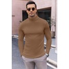 image:imageEkouaer Mens Turtleneck Long Sleeve Turtle Neck Shirts Basic Lightweight Undershirt Thermal Pullover Sweater SXXLBrown
