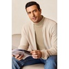 image:imageEkouaer Mens Turtleneck Long Sleeve Turtle Neck Shirts Basic Lightweight Undershirt Thermal Pullover Sweater SXXLKhaki