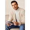image:imageEkouaer Mens Turtleneck Long Sleeve Turtle Neck Shirts Basic Lightweight Undershirt Thermal Pullover Sweater SXXLLight Beige