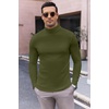 image:imageEkouaer Mens Turtleneck Long Sleeve Turtle Neck Shirts Basic Lightweight Undershirt Thermal Pullover Sweater SXXLOlive Army Green