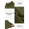 image:imageEkouaer Mens Turtleneck Long Sleeve Turtle Neck Shirts Basic Lightweight Undershirt Thermal Pullover Sweater SXXLOlive Army Green