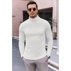 image:imageEkouaer Mens Turtleneck Long Sleeve Turtle Neck Shirts Basic Lightweight Undershirt Thermal Pullover Sweater SXXLWhite
