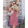 image:imageEkouaer Nightgowns for Women Bamboo Viscose Night Gown Sleeveless Sleep Dress Racerback Chemise Cooling SleepwearDeep Pink