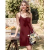 image:imageEkouaer Nightgowns for Women Bamboo Viscose Night Gown Sleeveless Sleep Dress Racerback Chemise Cooling SleepwearDeep Red