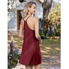 image:imageEkouaer Nightgowns for Women Bamboo Viscose Night Gown Sleeveless Sleep Dress Racerback Chemise Cooling SleepwearDeep Red