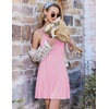 image:imageEkouaer Nightgowns for Women Bamboo Viscose Night Gown Sleeveless Sleep Dress Racerback Chemise Cooling SleepwearLight Pink
