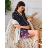 image:imageEkouaer Nightgowns for Women Button Down Sleep Shirt Short Sleeve NightShirts Boyfriend Sleepdress Soft Pajama DressPink Flower