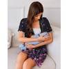 image:imageEkouaer Nightgowns for Women Button Down Sleep Shirt Short Sleeve NightShirts Boyfriend Sleepdress Soft Pajama DressPink Flower