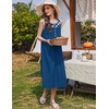 image:imageEkouaer Nightgowns for Women Cotton Long Night Gown Sleeveless Sleep Dress Victorian Nightdress Ladies SleepwearBlue Dot