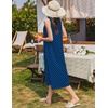 image:imageEkouaer Nightgowns for Women Cotton Long Night Gown Sleeveless Sleep Dress Victorian Nightdress Ladies SleepwearBlue Dot