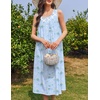 image:imageEkouaer Nightgowns for Women Cotton Long Night Gown Sleeveless Sleep Dress Victorian Nightdress Ladies SleepwearBlue Florals