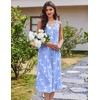image:imageEkouaer Nightgowns for Women Cotton Long Night Gown Sleeveless Sleep Dress Victorian Nightdress Ladies SleepwearBlue White Birds