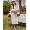 image:imageEkouaer Nightgowns for Women Cotton Long Night Gown Sleeveless Sleep Dress Victorian Nightdress Ladies SleepwearColrful Florals