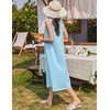 image:imageEkouaer Nightgowns for Women Cotton Long Night Gown Sleeveless Sleep Dress Victorian Nightdress Ladies SleepwearCyan