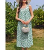 image:imageEkouaer Nightgowns for Women Cotton Long Night Gown Sleeveless Sleep Dress Victorian Nightdress Ladies SleepwearGreen White Florals
