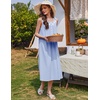 image:imageEkouaer Nightgowns for Women Cotton Long Night Gown Sleeveless Sleep Dress Victorian Nightdress Ladies SleepwearLight Blue