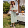 image:imageEkouaer Nightgowns for Women Cotton Long Night Gown Sleeveless Sleep Dress Victorian Nightdress Ladies SleepwearLight Green