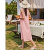 image:imageEkouaer Nightgowns for Women Cotton Long Night Gown Sleeveless Sleep Dress Victorian Nightdress Ladies SleepwearLight Pink