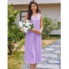 image:imageEkouaer Nightgowns for Women Cotton Long Night Gown Sleeveless Sleep Dress Victorian Nightdress Ladies SleepwearLight Purple