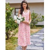 image:imageEkouaer Nightgowns for Women Cotton Long Night Gown Sleeveless Sleep Dress Victorian Nightdress Ladies SleepwearPink Florals